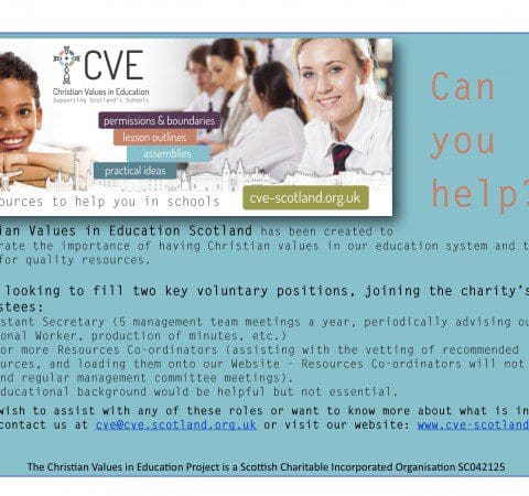 Christian Values in Education, CVE Scotland