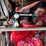 Women using sewing machine - Christian Values in Education, CVE Scotland