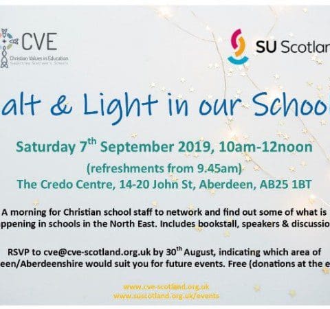 Salt & Light, Christian Values in Education, CVE Scotland