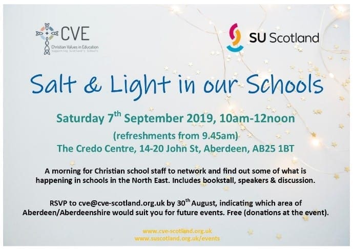 Salt & Light, Christian Values in Education, CVE Scotland