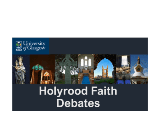 Holyrood Faith Debates Summer 2021