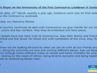 Lockdown Anniversary Prayer