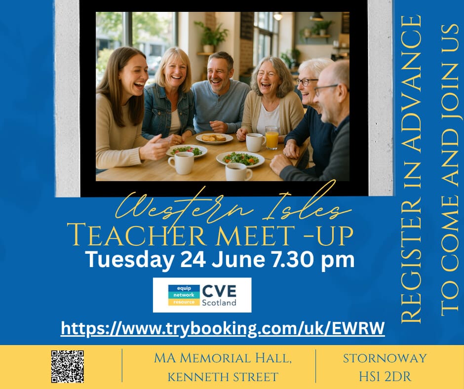 Information about a teacher meet-up in Lewis