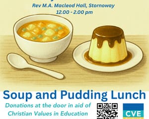 Soup and Pudding Lunch - Saturday 8th November 2025
