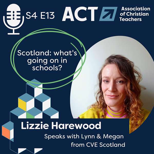 Image of lady with long hair and the ACT logo with microphone